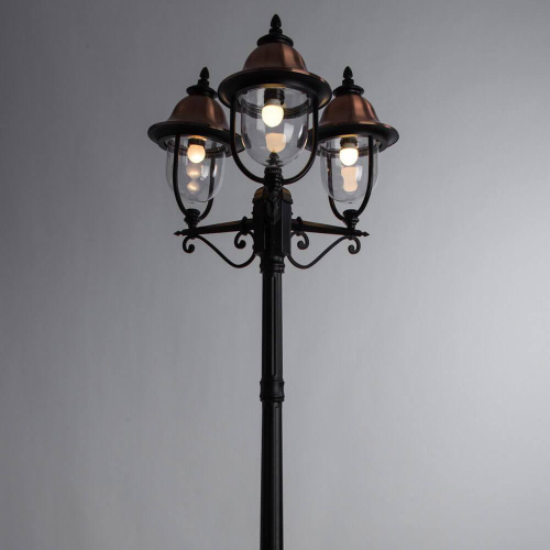 Садово-парковый светильник Arte Lamp Barcelona A1486PA-3BK Садово-парковый светильник Arte Lamp Barcelona A1486PA-3BK