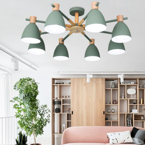 Потолочная Люстра Folke 8 Green By Imperiumloft Потолочная Люстра Folke 8 Green By Imperiumloft