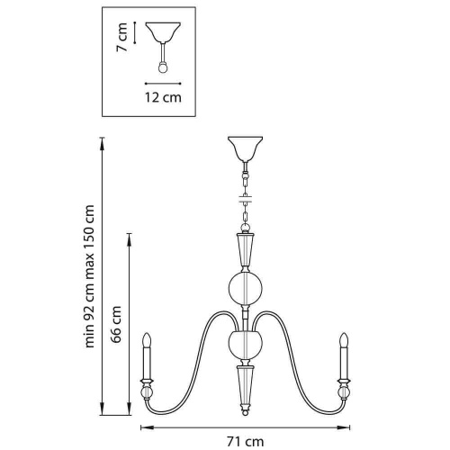 Подвесная люстра Lightstar Ragno 732067 Подвесная люстра Lightstar Ragno 732067