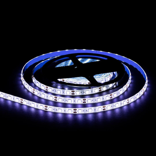 Светодиодная лента OGM 14,4W/m 60LED/m 5050SMD холодный белый 5M LSE-275 Светодиодная лента OGM 14,4W/m 60LED/m 5050SMD холодный белый 5M LSE-275