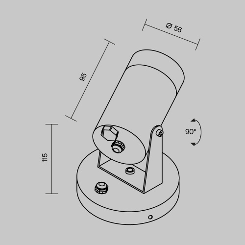 Настенный светильник (бра) Outdoor O025WL-01B Настенный светильник (бра) Outdoor O025WL-01B