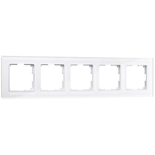 Рамка Werkel Favorit на 5 постов белый WL01-Frame-05 4690389061240 Рамка Werkel Favorit на 5 постов белый WL01-Frame-05 4690389061240