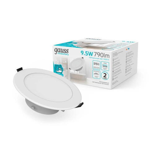 Встраиваемый светодиодный светильник Gauss Elementary Downlight 999420209 Встраиваемый светодиодный светильник Gauss Elementary Downlight 999420209