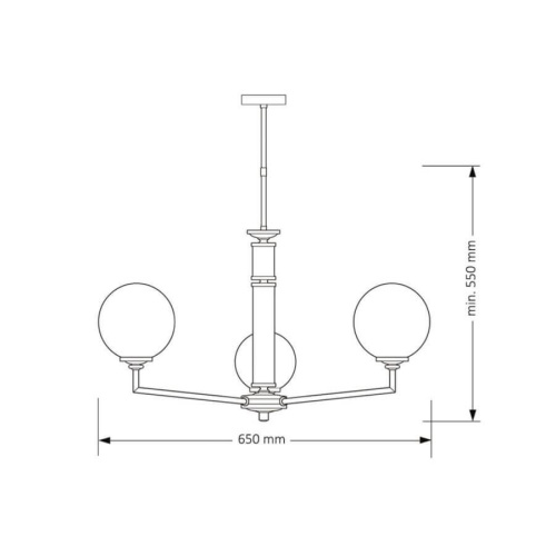 Подвесная люстра Kutek Mood Artu Glass ART-ZW-3 (N) G Подвесная люстра Kutek Mood Artu Glass ART-ZW-3 (N) G