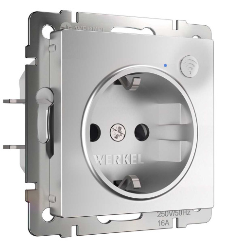 Розетка Wi-Fi Werkel серебряный W1171606 4690389176074 Розетка Wi-Fi Werkel серебряный W1171606 4690389176074