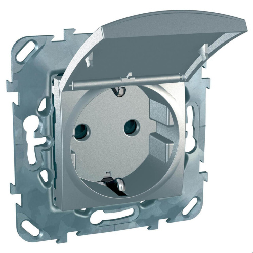 Розетка Schneider Electric Unica с/з со шторкамии крышкой 16A 250V MGU5.037.30TAZD Розетка Schneider Electric Unica с/з со шторкамии крышкой 16A 250V MGU5.037.30TAZD