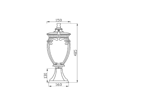 Уличный светильник Maytoni Fleur O414FL-01BZ Уличный светильник Maytoni Fleur O414FL-01BZ