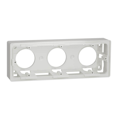 Коробка трехмодульная для открытой установки Schneider Electric Unica New NU800618 Коробка трехмодульная для открытой установки Schneider Electric Unica New NU800618