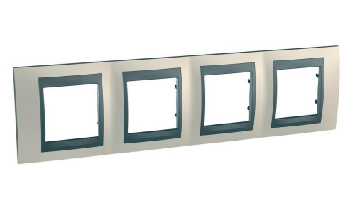 Рамка 4-постовая Schneider Electric Unica Top MGU66.008.295 Рамка 4-постовая Schneider Electric Unica Top MGU66.008.295