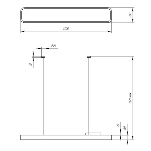 Подвесной светодиодный cветильник Geometria ЭРА Block SPO-112-W-40K-040 40Вт 4000К белый Б0050540 Подвесной светодиодный cветильник Geometria ЭРА Block SPO-112-W-40K-040 40Вт 4000К белый Б0050540