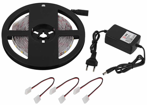 Светодиодная лента ЭРА 14,4W/m 60LED/m 5050SMD теплый белый 5M 5050kit-14,4-60-12-IP20-2700-5m Б0043066 Светодиодная лента ЭРА 14,4W/m 60LED/m 5050SMD теплый белый 5M 5050kit-14,4-60-12-IP20-2700-5m Б0043066