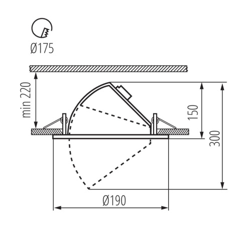 Точечный светодиодный светильник Kanlux HIMA LED 23W-NW-B 22842 Точечный светодиодный светильник Kanlux HIMA LED 23W-NW-B 22842