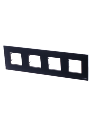 Рамка 4-постовая ABB Zenit антрацит 2CLA227400N1801 Рамка 4-постовая ABB Zenit антрацит 2CLA227400N1801