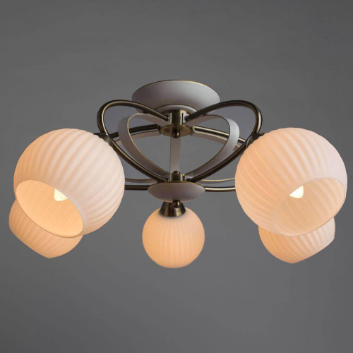 Потолочная люстра Arte Lamp Ellisse A6342PL-5WG Потолочная люстра Arte Lamp Ellisse A6342PL-5WG
