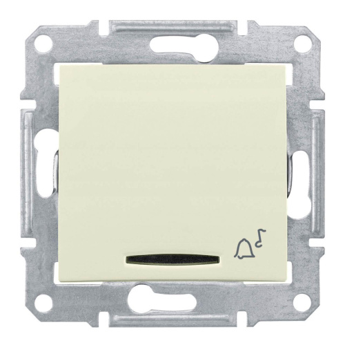 Выключатель кнопочный с синей подсветкой Звонок Schneider Electric Sedna 10A 250V SDN1600447 Выключатель кнопочный с синей подсветкой Звонок Schneider Electric Sedna 10A 250V SDN1600447