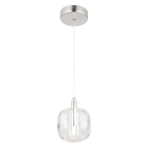 Подвесной светильник Crystal Lux Box SP1 Chrome/Transparent Подвесной светильник Crystal Lux Box SP1 Chrome/Transparent
