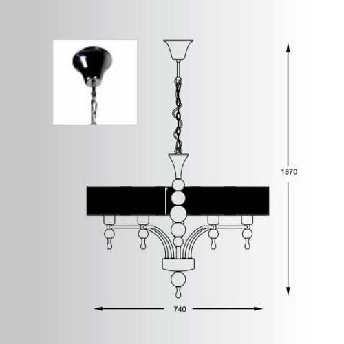 Подвесная люстра Zumaline Jewellery P1550-05A-F4B3 Подвесная люстра Zumaline Jewellery P1550-05A-F4B3