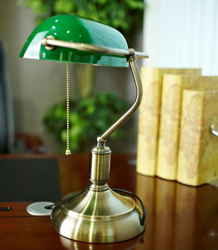 Настольная лампа Lumina Deco Banker LDT 305 GR Настольная лампа Lumina Deco Banker LDT 305 GR