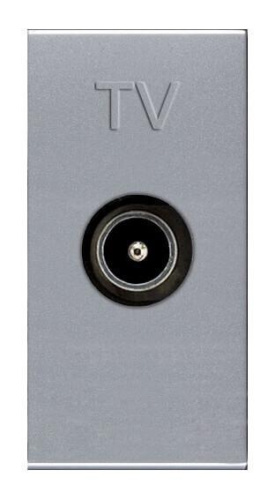 Розетка TV ABB Zenit серебро 2CLA215070N1301 Розетка TV ABB Zenit серебро 2CLA215070N1301