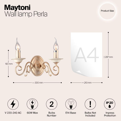 Бра Maytoni Perla ARM337-02-R Бра Maytoni Perla ARM337-02-R