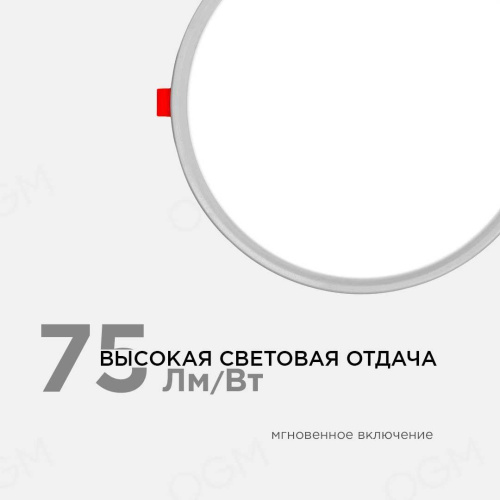 Встраиваемая светодиодная панель OGM LP-11 Встраиваемая светодиодная панель OGM LP-11