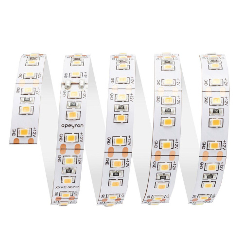 Светодиодная лента Apeyron 12W/m 120LED/m 2835SMD теплый белый 5M 00-118 Светодиодная лента Apeyron 12W/m 120LED/m 2835SMD теплый белый 5M 00-118