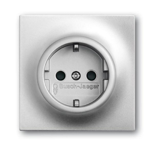 Розетка ABB Impuls Schuko с/з 16A 250V со шторками безвинтовой зажим серебристо-алюминиевый 2CKA002013A5275 Розетка ABB Impuls Schuko с/з 16A 250V со шторками безвинтовой зажим серебристо-алюминиевый 2CKA002013A5275