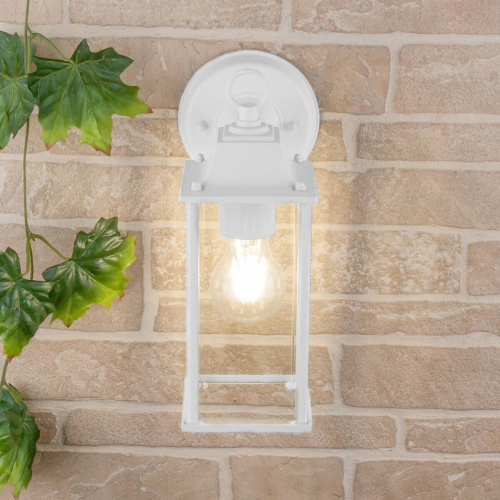 Уличный настенный cветильник Elektrostandard 1008D Brick белый a038439 Уличный настенный cветильник Elektrostandard 1008D Brick белый a038439