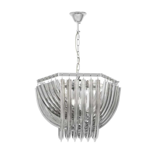 Подвесная люстра Lumina Deco Boscone LDP 7044-550 CHR+GY Подвесная люстра Lumina Deco Boscone LDP 7044-550 CHR+GY