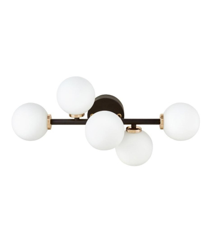 Настенный светильник Lumina Deco Marsiada LDW 6033-5 BK+F.GD