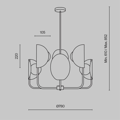 Подвесной светильник Maytoni MOD164PL-06BS Подвесной светильник Maytoni MOD164PL-06BS