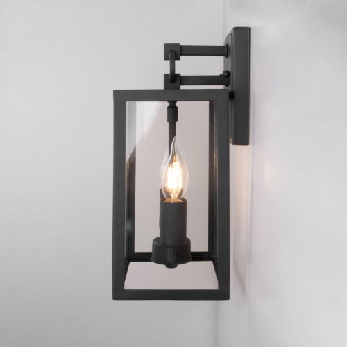 Уличный настенный светильник Elektrostandard Candle 35150/D черный a058260 Уличный настенный светильник Elektrostandard Candle 35150/D черный a058260