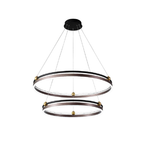 Подвесная люстра Crystal Lux FERNANDO SP123W LED D600+800 COFFEE/BLACK Подвесная люстра Crystal Lux FERNANDO SP123W LED D600+800 COFFEE/BLACK