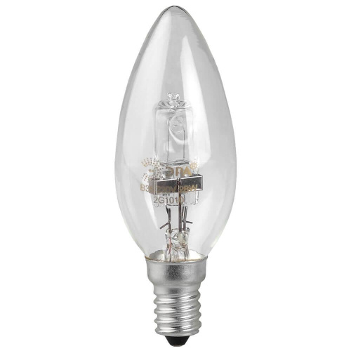 Лампа галогенная ЭРА E14 28W 2700K прозрачная HAL-B35-28W-230V-E14-CL