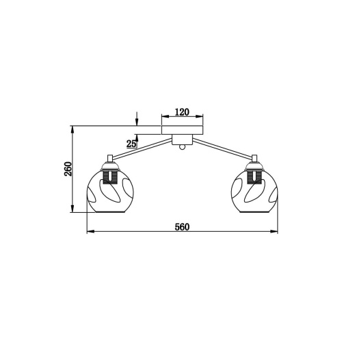 Потолочная люстра Vele Luce Furia VL1882L05 Потолочная люстра Vele Luce Furia VL1882L05