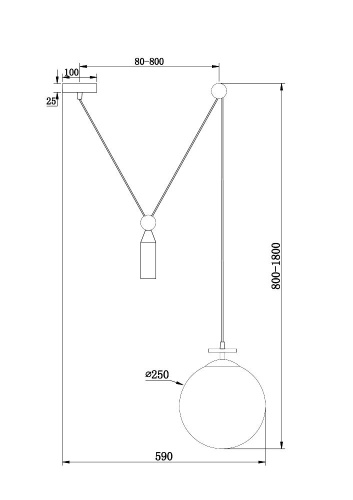 Подвесной светильник Freya FR5221PL-01BS Подвесной светильник Freya FR5221PL-01BS