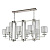 Подвесная люстра Crystal Lux Nicolas SP8 L1000 Nickel/White