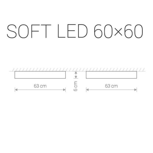 Потолочный светодиодный светильник Nowodvorski Soft Led 9528 Потолочный светодиодный светильник Nowodvorski Soft Led 9528
