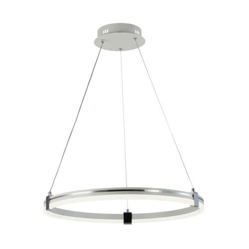 Подвесная светодиодная люстра Profit Light 6043/1 WHT+CHR Подвесная светодиодная люстра Profit Light 6043/1 WHT+CHR