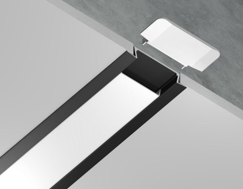 Встраиваемый профиль с рассеивателем Ambrella Illumination GP1100BK Встраиваемый профиль с рассеивателем Ambrella Illumination GP1100BK