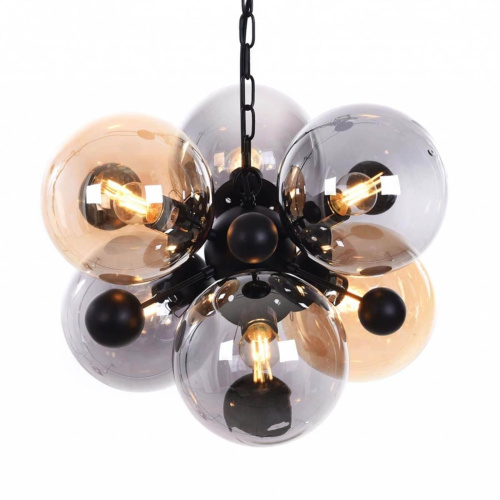 Подвесная люстра Lumina Deco Afrodis LDP 1138-6 AMB+GY Подвесная люстра Lumina Deco Afrodis LDP 1138-6 AMB+GY