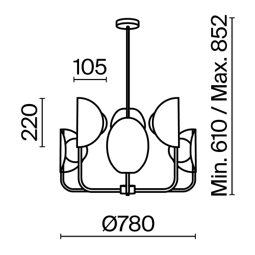 Подвесной светильник Maytoni MOD164PL-06BS Подвесной светильник Maytoni MOD164PL-06BS
