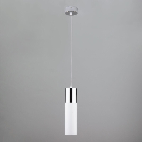 Подвесной светильник Eurosvet 50135/1 LED хром/белый Подвесной светильник Eurosvet 50135/1 LED хром/белый