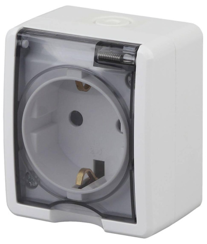 Розетка ЭРА Эксперт 2P E IP54 со шторками 16A 250V Al Cu 11А-2402-01 Б0038820 Розетка ЭРА Эксперт 2P E IP54 со шторками 16A 250V Al Cu 11А-2402-01 Б0038820