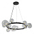 Подвесная люстра Crystal Lux Agata SP15 Black/Transparente
