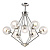 Подвесная люстра Crystal Lux Fabricio Fabricio SP7 Chrome/Transparente