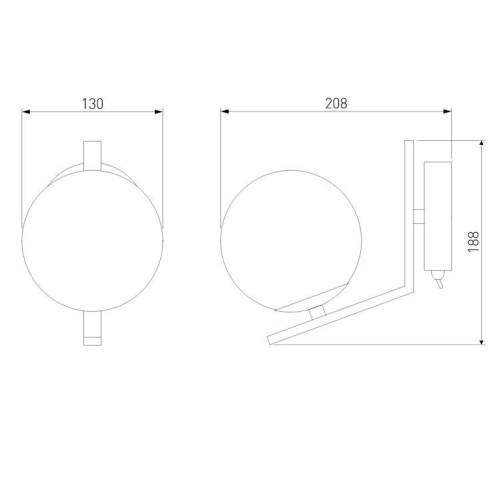 Бра Eurosvet Shape 70131/1 хром Бра Eurosvet Shape 70131/1 хром
