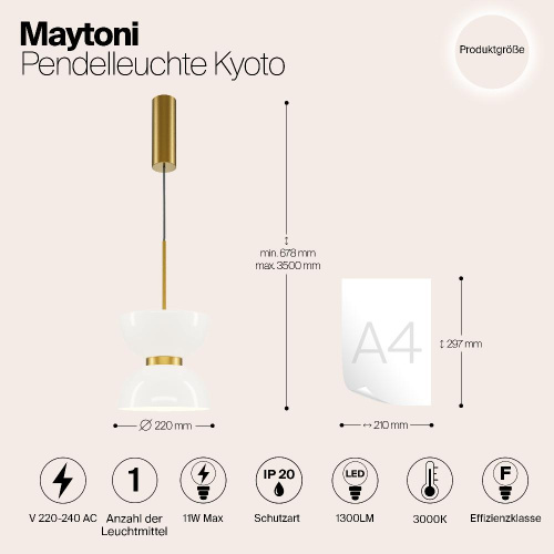 Подвесной светильник Maytoni MOD178PL-L11G3K Подвесной светильник Maytoni MOD178PL-L11G3K
