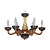 Подвесная люстра Bohemia Ivele 1309/6/200 G Am/Amber-Blue/H-1I