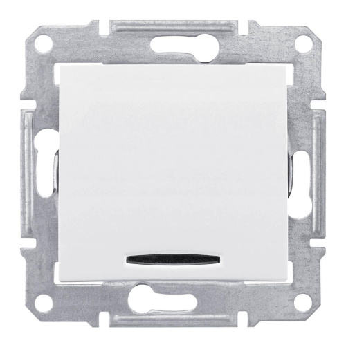 Выключатель одноклавишный с красной подсветкой Schneider Electric Sedna 10A 250V SDN0400321 Выключатель одноклавишный с красной подсветкой Schneider Electric Sedna 10A 250V SDN0400321